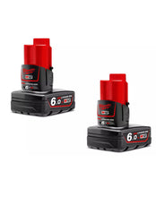 Load image into Gallery viewer, BRAND NEW GENUINE M12B6 MILWAUKEE M12 6.0AH BATTERIES X 2 Aus-stock