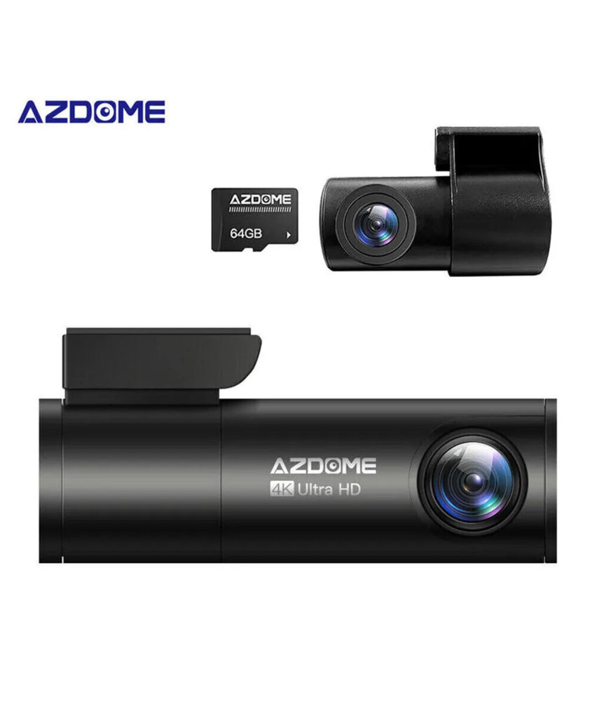 AZDOME Dual Dash Cam UHD 4K WIFI GPS Front Rear Car Dash Camera IR Night Vision