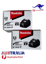 Load image into Gallery viewer, Genuine MAKITA BL1860B -L 18V 6.0AH Li-Ion Cordless Battery -TWIN PACK Aus-stock