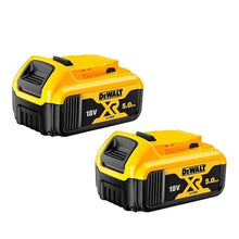 Load image into Gallery viewer, Genuine Dewalt DCB184 5.0ah 18v XR Lithium Ion Li-Ion Battery Twin Pack Aus-stock